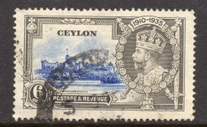 Ceylon 1938 GVI Early Issue Fine Used 6c. 082917