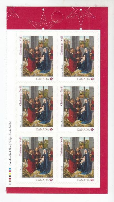 CANADA  #2880 CHRISTMAS:MADONNA 6 BOOKLET SELF ADHESIVE STAMPS MNH PO FRESH