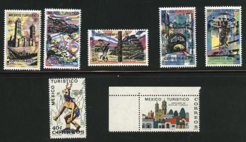 MEXICO Scott 1008-14 MNH** tourism set