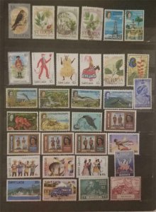 ST LUCIA St Kitts Stamp Lot MNH Mint and Used G2223 