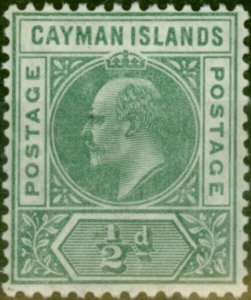 Cayman Islands 1905 1/2d Green SG8 Fine MM