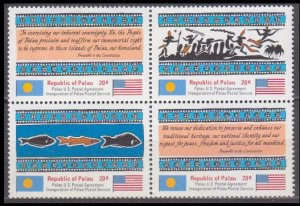 1983 Palau 1-4VB Inaug of Postal Independence 4,00 €