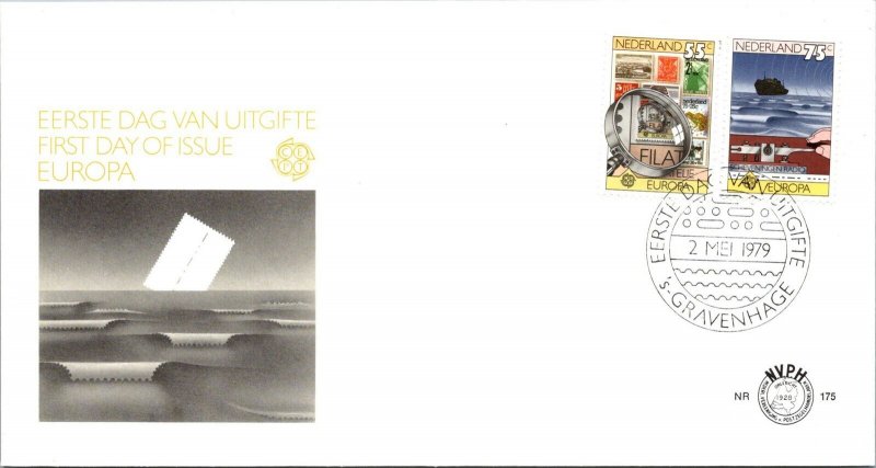 Netherlands FDC 1979 - 55c/75c Stamp - S. Gravenhage - F28959 