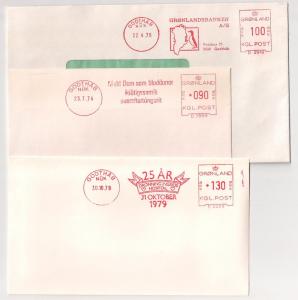 Greenland Collection 9 meter stamp covers inc proof strikes!