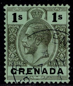 GRENADA GV SG128, 1s black/emerald, VERY FINE USED. Cat £60. CDS