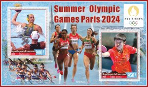 Stamps.Sports.Olympics games in Paris 2024  2023 year 1+1 sheet perf Cameroun