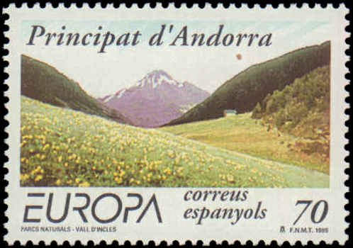 Andorra Spanish Administration #257, Complete Set, 1999, Europa, Never Hinged