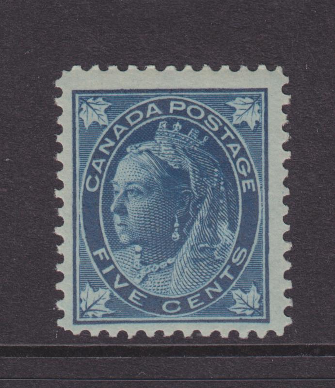 Canada Sc 70 MLH. 1897 5c Queen Victoria Maple Leaf F-VF