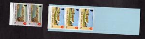 Isle of Man    1973 MNH  booklet contains 3 x 6p and 2 x 1p stamps