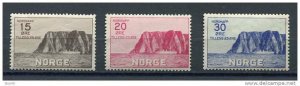 Norway 1930 Sc B1-3 MI 159-1 MNH/MvLH North Cape issue Cv 200 euro