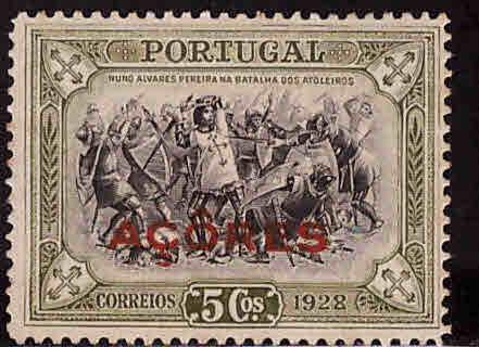 Azores Acores Scott 287 MH* from 1928 3rd independence issue