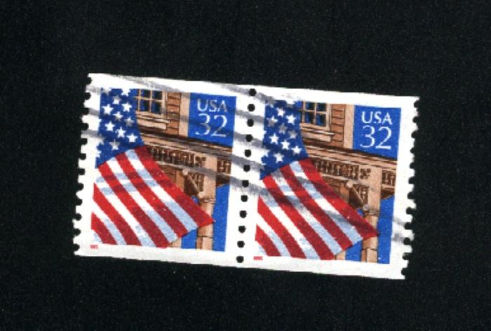 USA # 2913  used pair 1995-97 PD .12