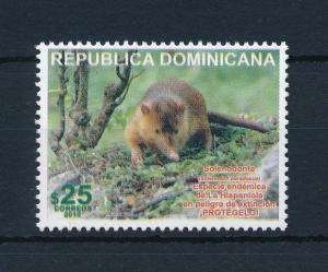 [29734] Dominican Republic 2010 Wild Animals Mammals Agouta MNH