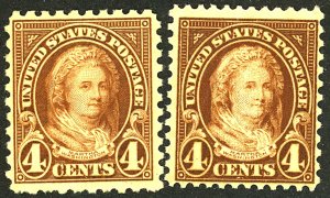 U.S. #585 MINT SET OG NH/HR