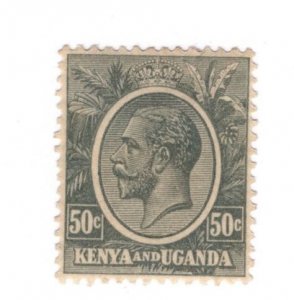 Kenya and Uganda #27 MH Stamp - CAT VALUE $2.75