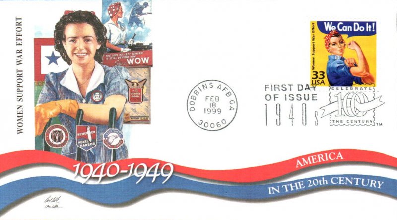 #3186e Rosie the Riveter Fleetwood FDC