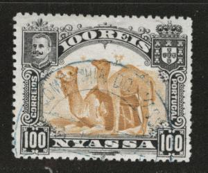 Nyassa Scott 35 Used African Animal Camel stamp from 1901 set