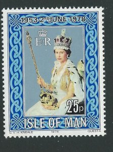 ISLE OF MAN SG132 1978 CORONATION MNH