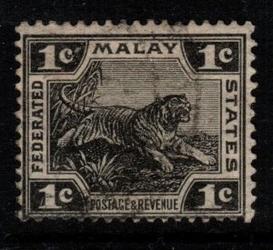 MALAYA FMS SG53 1923 1c BLACK USED