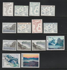 Faroe Islands 7-20 Set MNH Various (D)