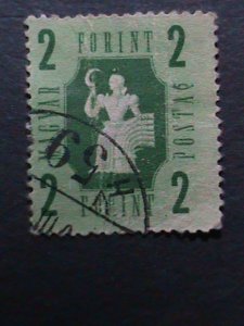 ​HUNGARY-1946 OVER 76 YEARS-VERY OLD- INDUSTRY & AGRICULTURE USE STAMPS VF