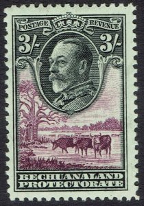 BECHUANALAND 1932 KGV CATTLE 3/- 
