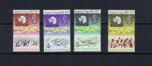 B.A.T - 1971 ANTARCTIC TREATY - SCOTT 39 TO 42 - MH