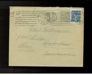 1921 Riga Latvia cover to Winterthur Switzerland