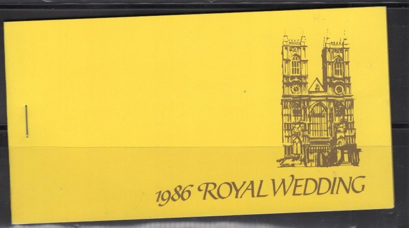 Montserrat 1986 Royal Wedding booklet - perforate