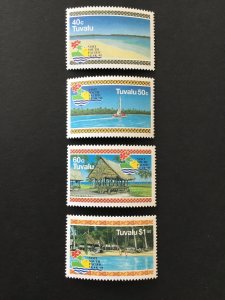 Tuvalu 693-696 VF MLH. Scott $ 4.80