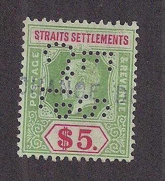 STRAITS SETTLEMENTS  SC# 167  PERFIN  FVF/U