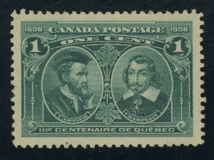 Canada 97 - 1 cent Quebec Tercentenary - Superb Mint never hinged