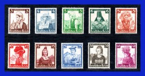 1935 - Alemania - Scott n B 69 - B 78 - MNH - AL- 17 - 01