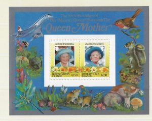 British Virgin Isls 1985 Queen Mum $2.50 S/S, Scott 519, MNH, XF   (a2471