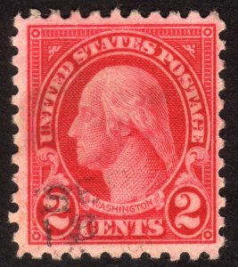 1924, US 2c, Washington, Used, Sc 583