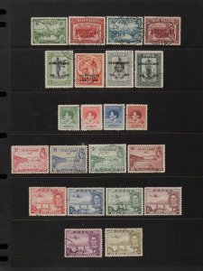 PAPUA 1934-41 complete Used sets. SG cat £180. (23).