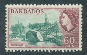 BARBADOS SC# 245 F-VF OG 1956
