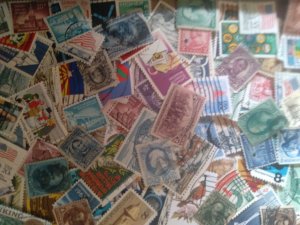 100 Used US XF Stamp Lot All 1800s & Later Unsearched 600k Hoard  NO DUPLICATES!