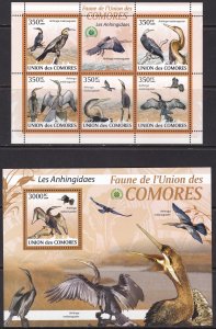 Comoro Islands, Fauna, Birds MNH / 2009