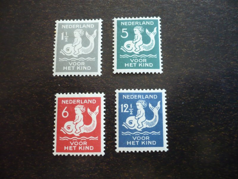 Stamps - Netherlands - Scott# B37-B40 - Mint Hinged Set of 4 Stamps
