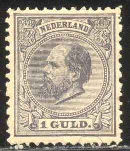 NETHERLANDS #32 Mint - 1888 1g Gray Violet