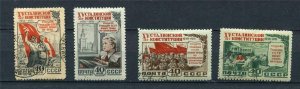 Russia /USSR 1952 Stalin Constitution Mi 1627-30 Sc 1624-7 Used r1290s