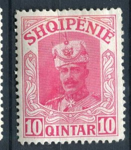 ALBANIA; 1914 early Prince William issue Mint hinged 10q. value