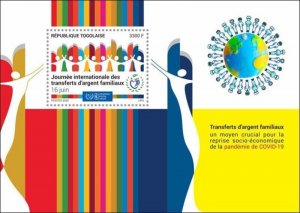 Togo - 2020 Family Remittances - Stamp Souvenir Sheet - TG200334b2