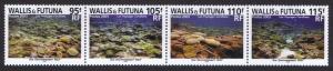 Wallis and Futuna Coral Landscapes 4v strip SG#826-829 SC#568