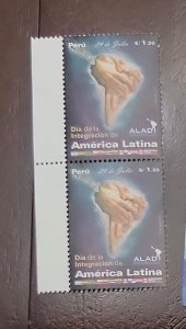 O) 2020 PERU, INTEGRATION OF LATIN AMERICA, HANDS SYMBOL OF UNION, ALADI, PAIR M