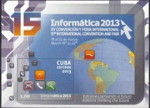 CUBA Sc# 5383  INFORMATICA 2013 TECHNOLOGY CONVENTION Souvenir Sheet  2013  MNH