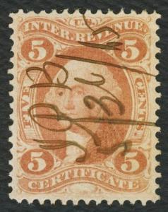 #R24c 5c Internal Revenue: Inland Exchange, Used [3] **ANY 4=FREE SHIPPING**