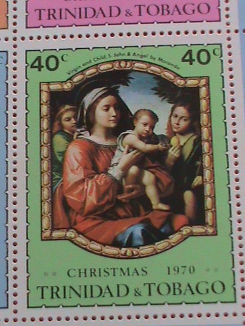 TRINIDAD & TOBAGO STAMP:1970 CHRISTMAS SHEET -MNH S/S SHEET  VERY RARE