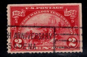 USA Scott 615 Used 1924 stamp nicely centered straight edges corner copy